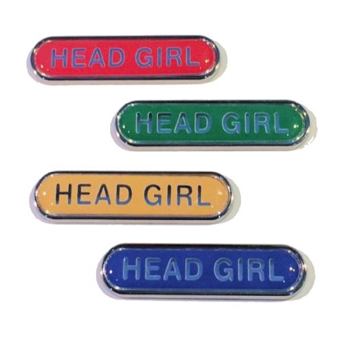 HEAD GIRL bar badge